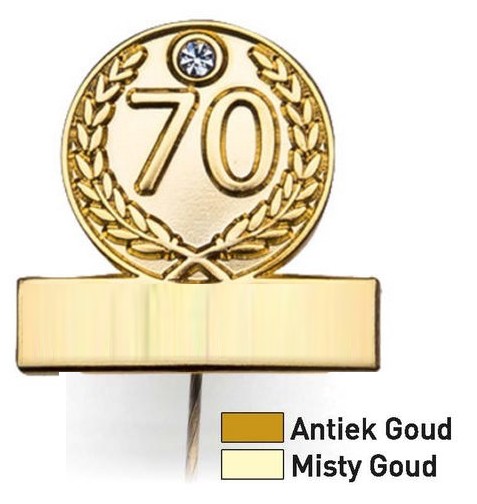 70 Jaar Jubileumspeldje Artnr. 57